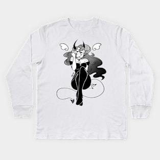 Angelic Demon Kids Long Sleeve T-Shirt